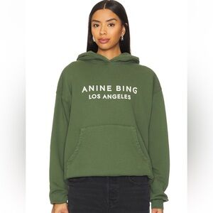 Anine Bing Olive Green Alto Hoodie